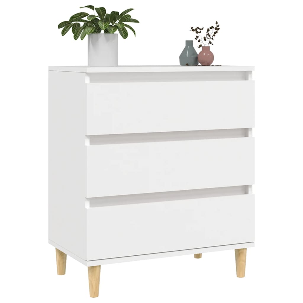 skænk 60x35x70 cm konstrueret træ hvid