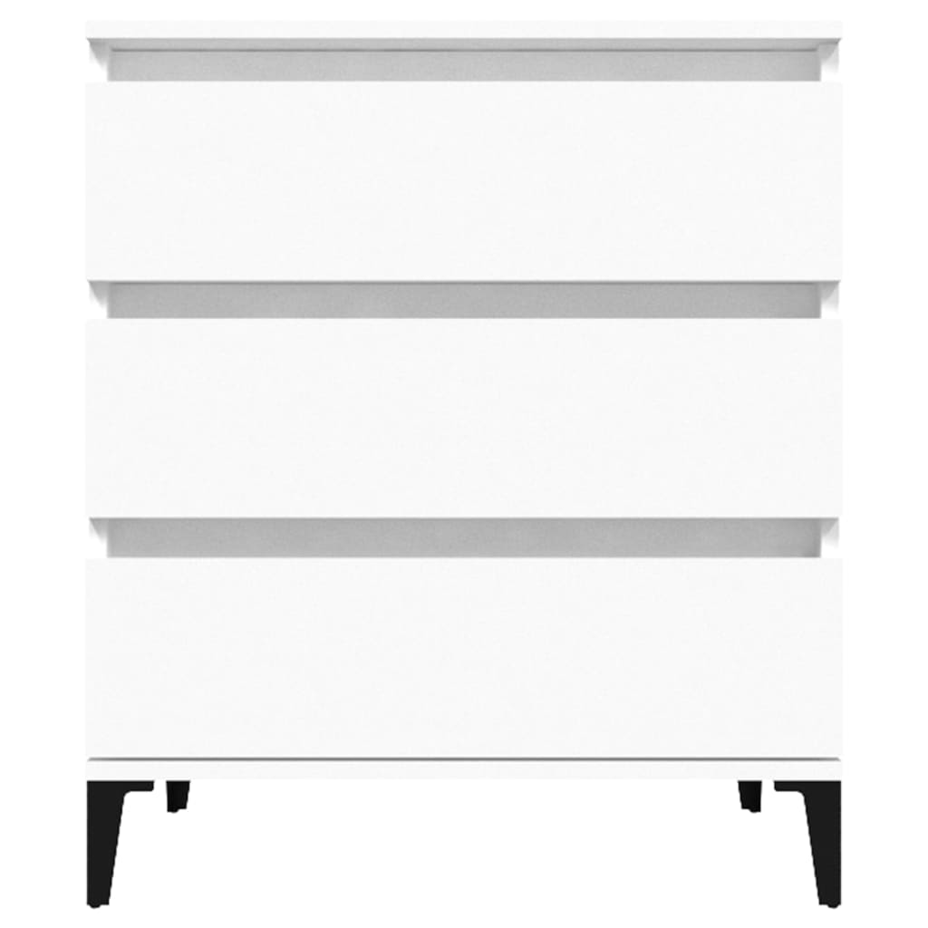skænk 60x35x70 cm konstrueret træ hvid