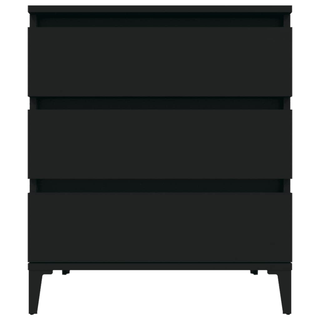 skænk 60x35x70 cm konstrueret træ sort