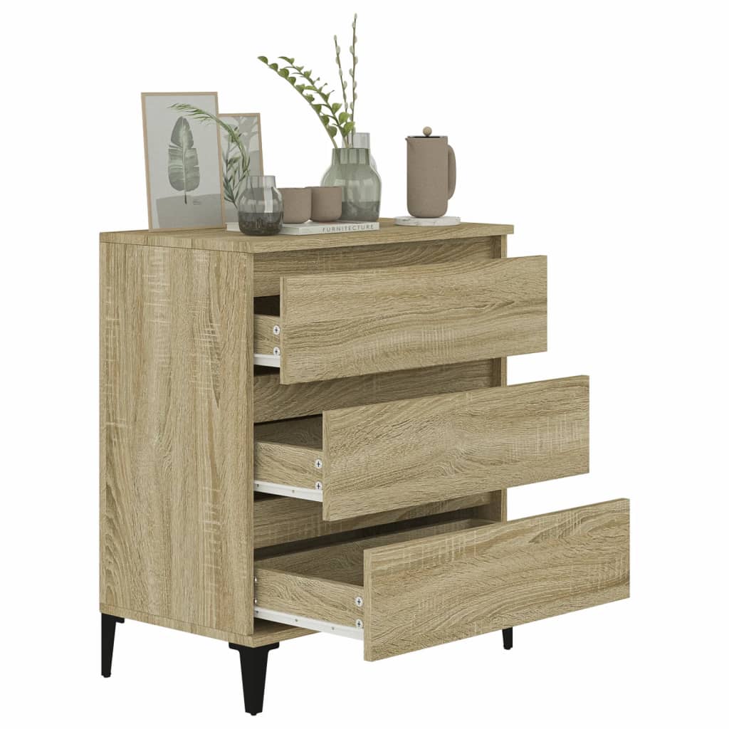 skænk 60x35x70 cm konstrueret træ sonoma-eg