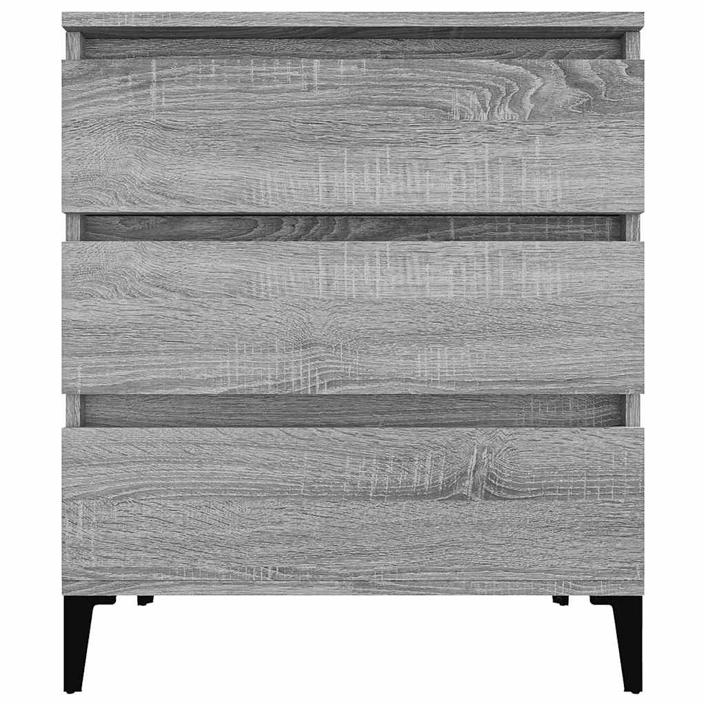 skænk 60x35x70 cm konstrueret træ grå sonoma-eg