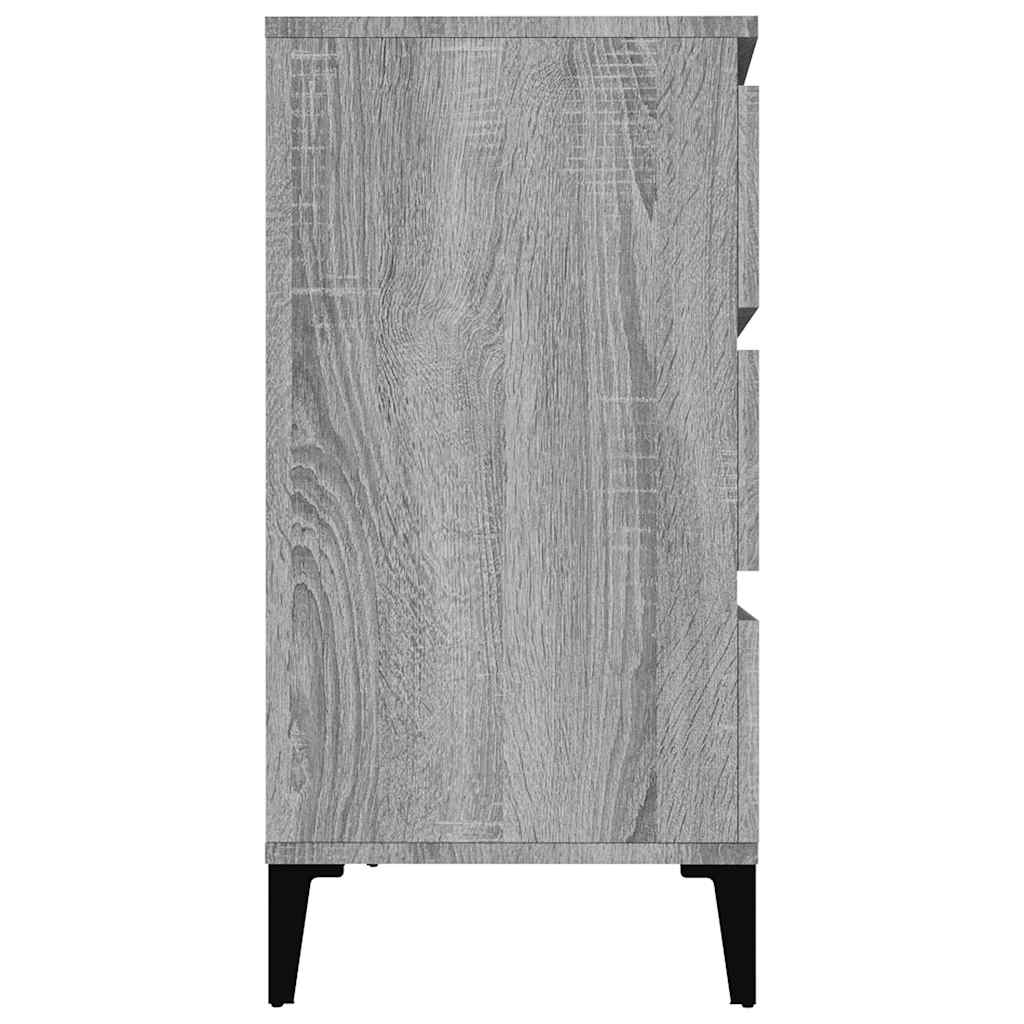 skænk 60x35x70 cm konstrueret træ grå sonoma-eg
