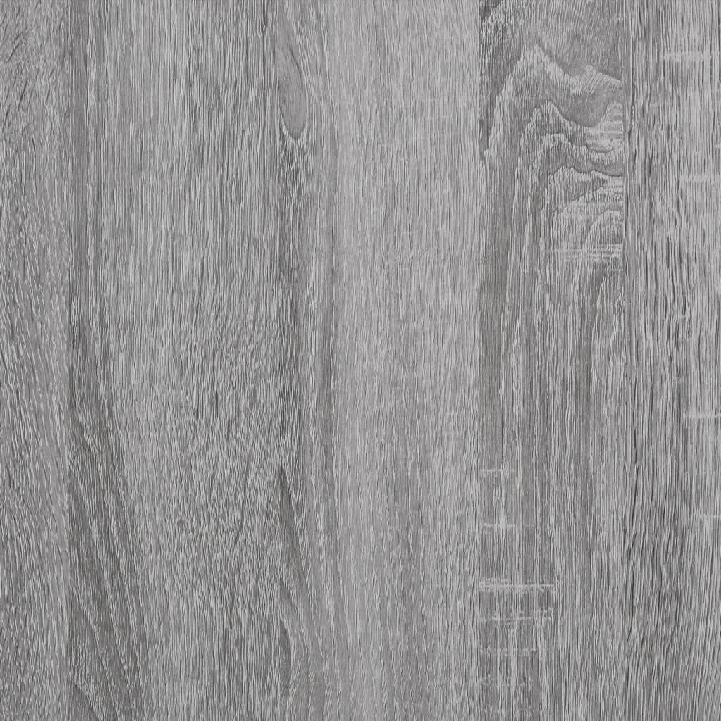 væghængt tv-bord 100x30x26,5 cm konstrueret træ grå sonoma-eg