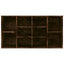 skobænk 103x30x55 cm konstrueret træ røget egetræsfarve