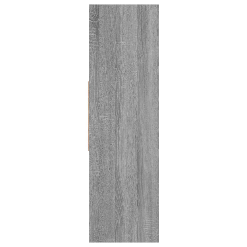 bogreol 97,5x29,5x100 cm konstrueret træ grå sonoma-eg