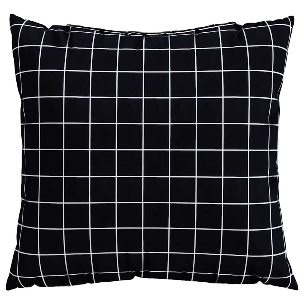 Scatter Puder 4 stk. Polyesterstof Sort Tjek 60 x 60 cm