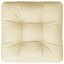 pallehynde 50x50x12 cm stof cremefarvet