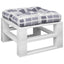 pallehynde 50x50x12 cm stof gråternet