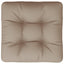 pallehynde 60x60x12 cm stof gråbrun