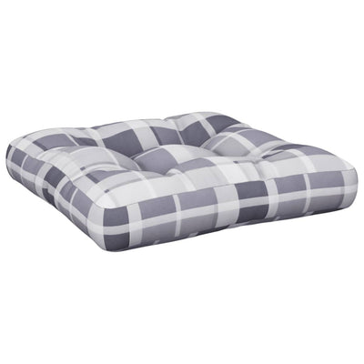pallehynde 60x60x12 cm stof gråternet