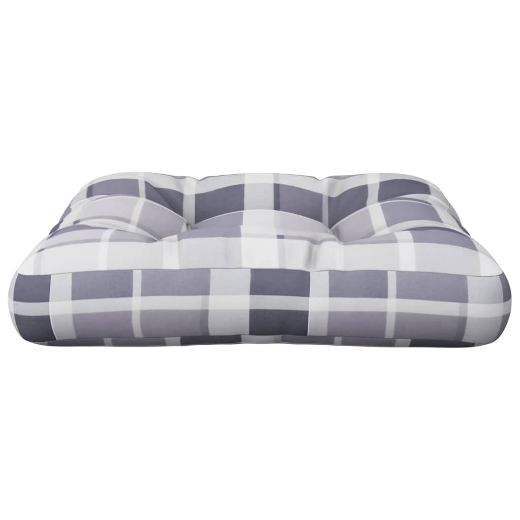 pallehynde 60x60x12 cm stof gråternet