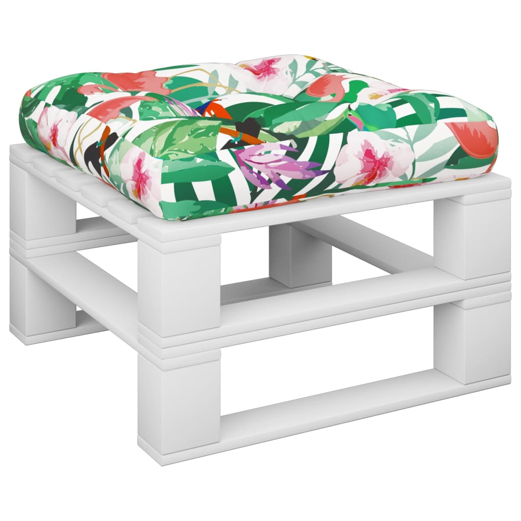 pallehynde 60x60x12 cm stof flerfarvet