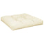 pallehynde 70x70x12 cm stof cremefarvet