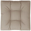 pallehynde 70x70x12 cm stof gråbrun
