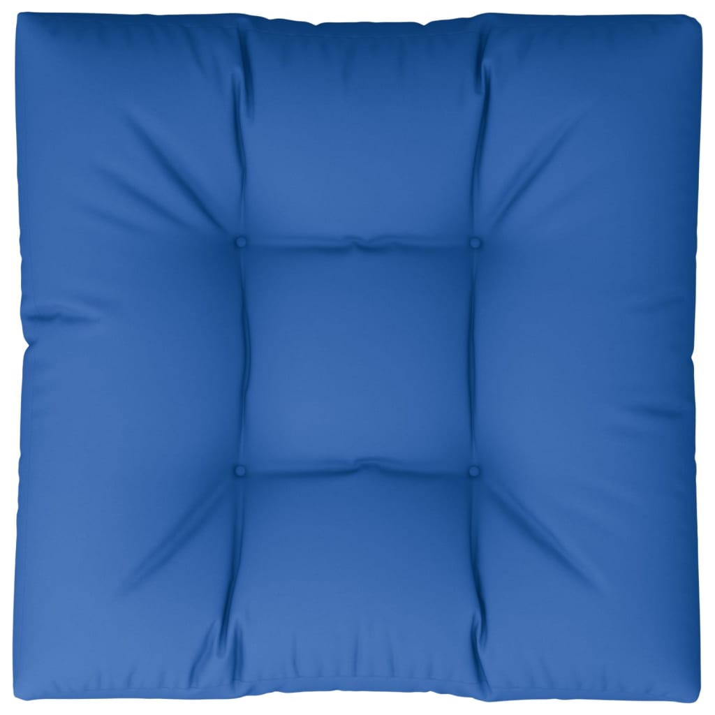 pallehynde 70x70x12 cm stof kongeblå