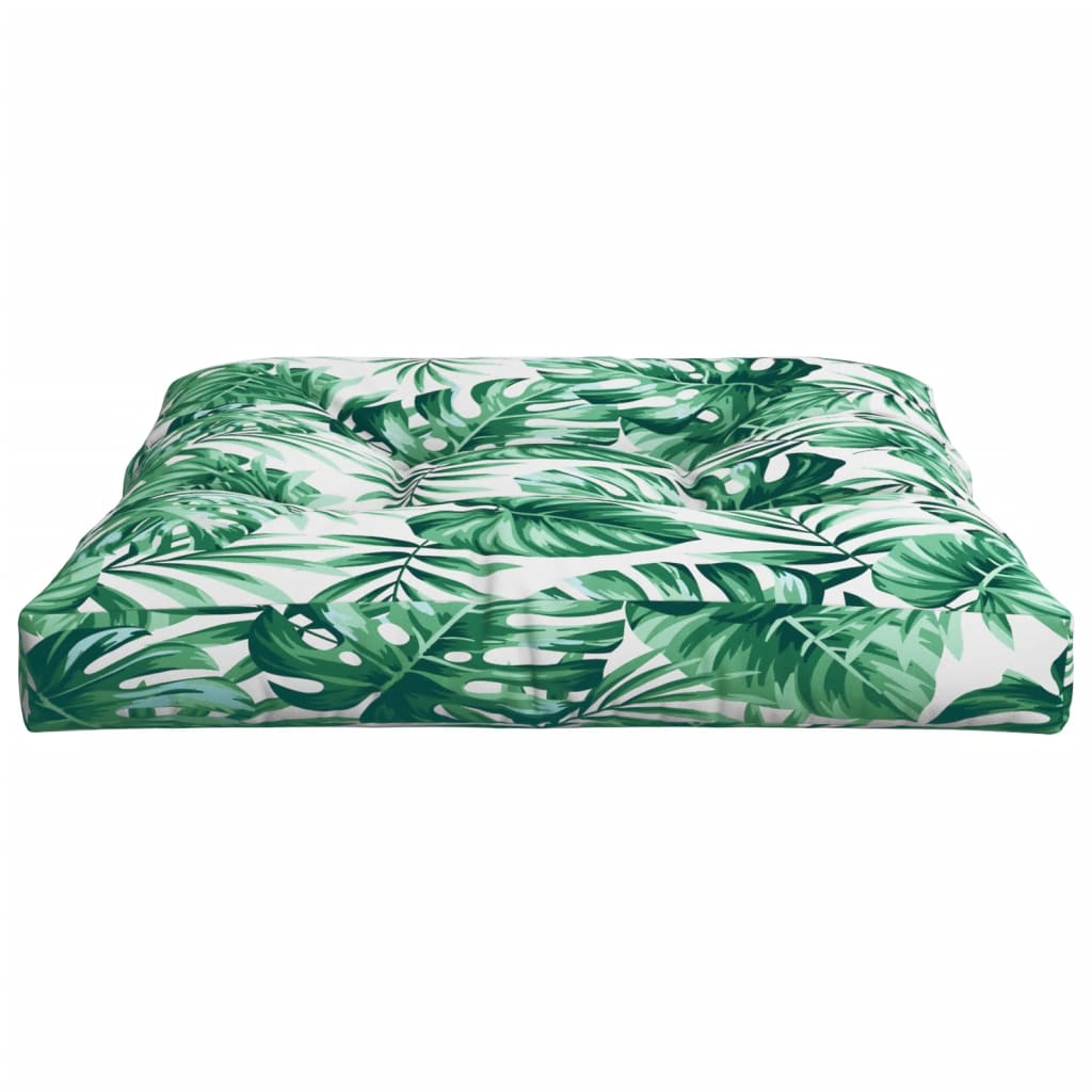 hynde til pallesofa 70x70x12 cm bladmønster