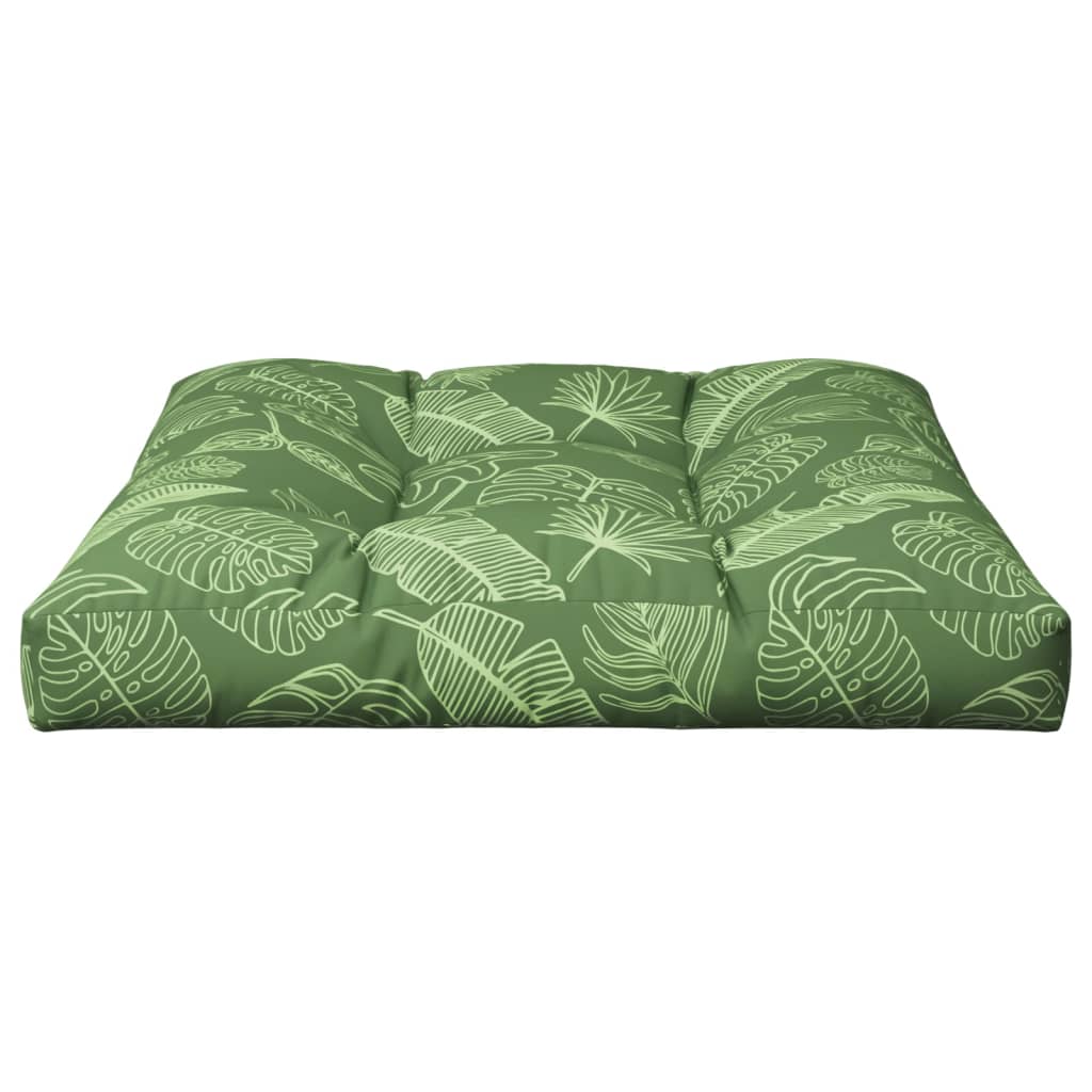 pallehynde 70x70x12 cm stof bladmønster