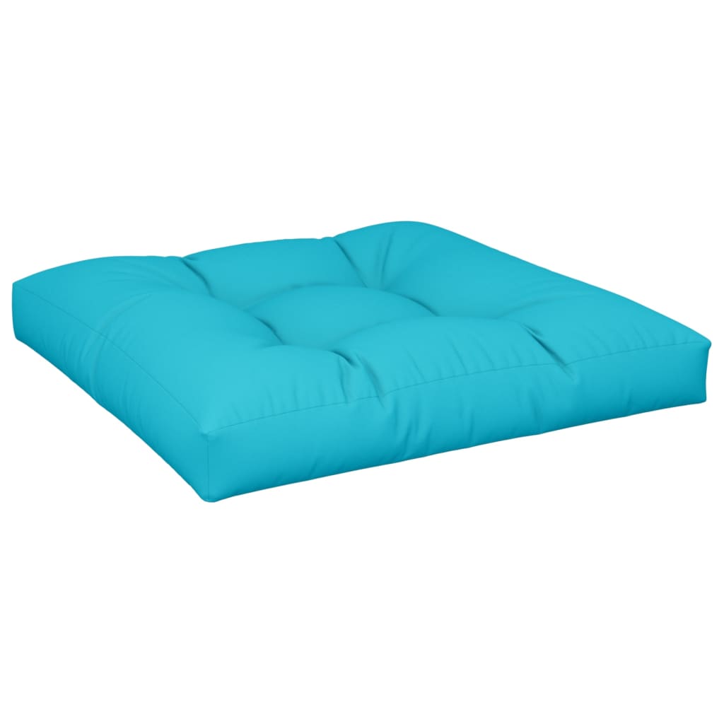 pallehynde 70x70x12 cm stof turkis