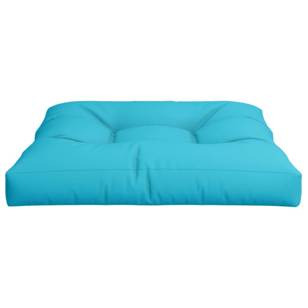 pallehynde 70x70x12 cm stof turkis