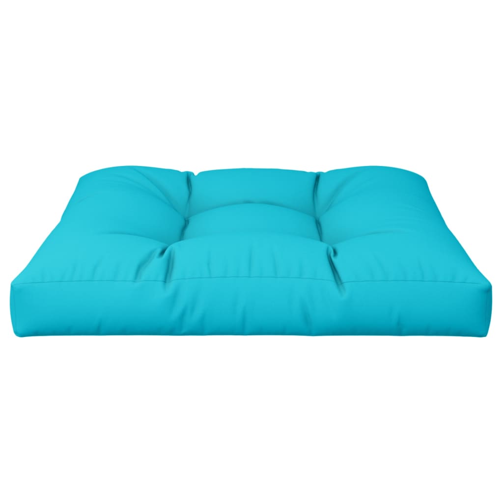 pallehynde 70x70x12 cm stof turkis
