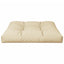 pallehynde 80x80x12 cm stof beige