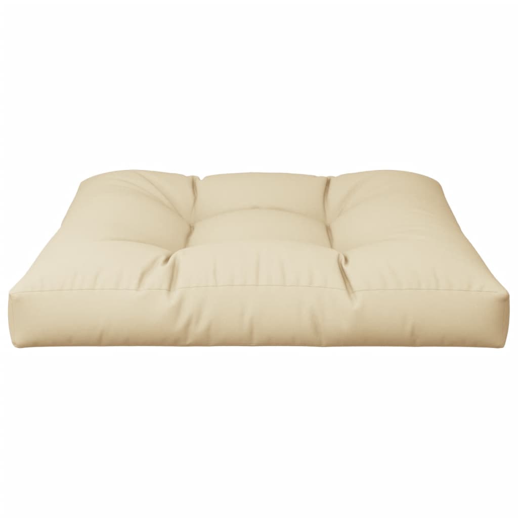 pallehynde 80x80x12 cm stof beige