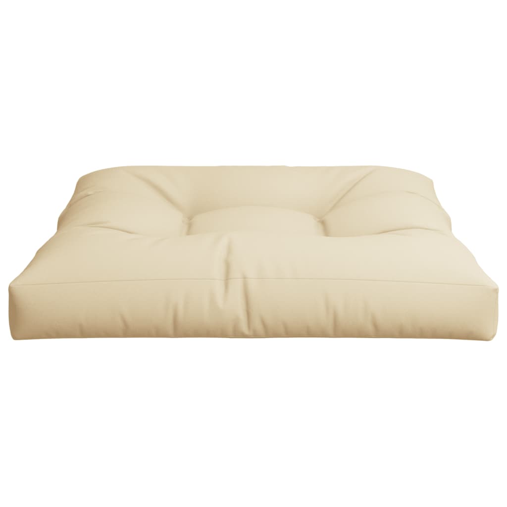 pallehynde 80x80x12 cm stof beige
