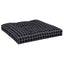 pallehynde 80x80x12 cm stof ternet sort
