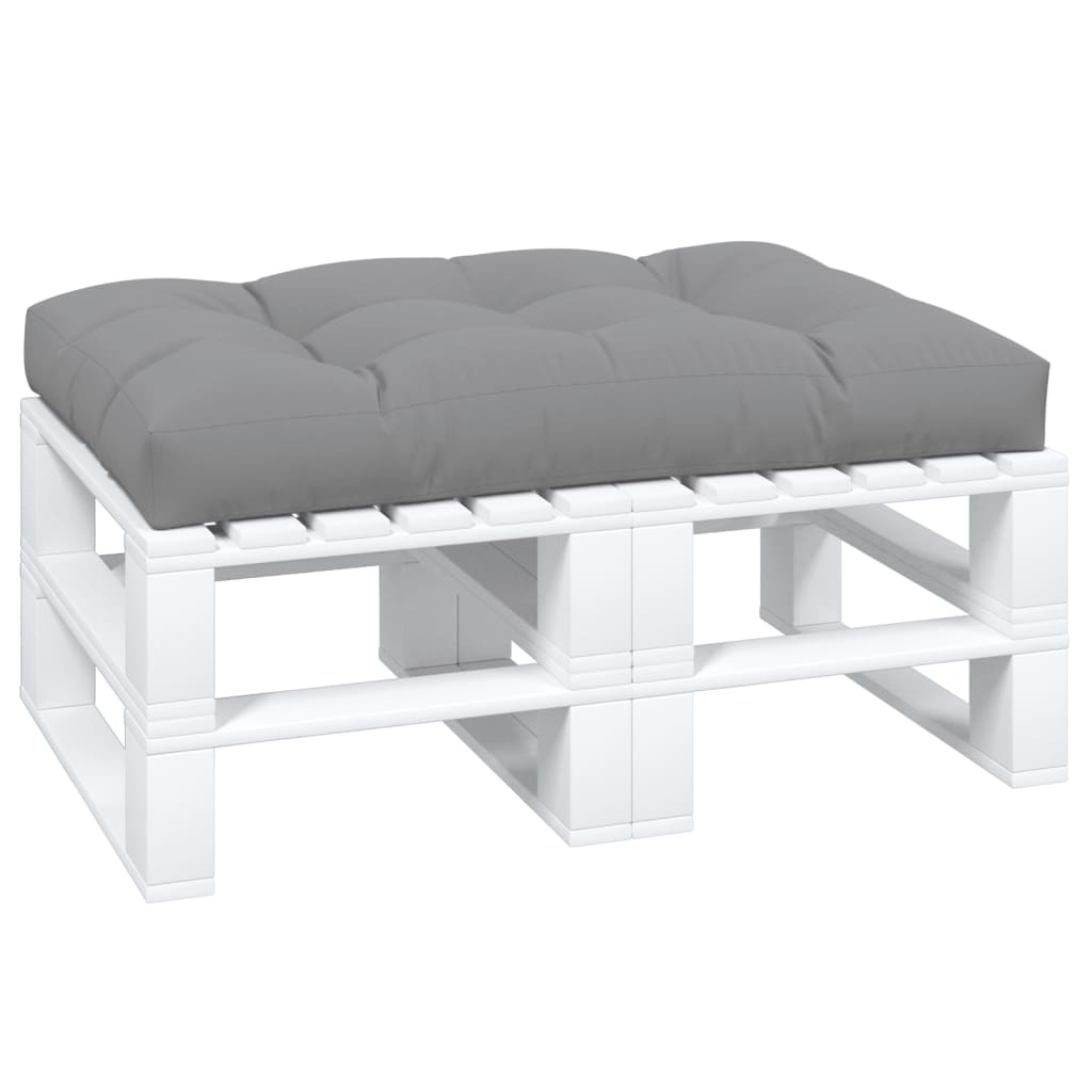 pallehynde 120x80x12 cm stof grå