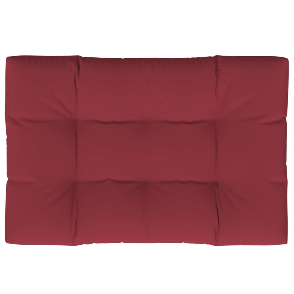 pallehynde 120x80x12 cm stof vinrød