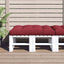 pallehynde 120x80x12 cm stof vinrød