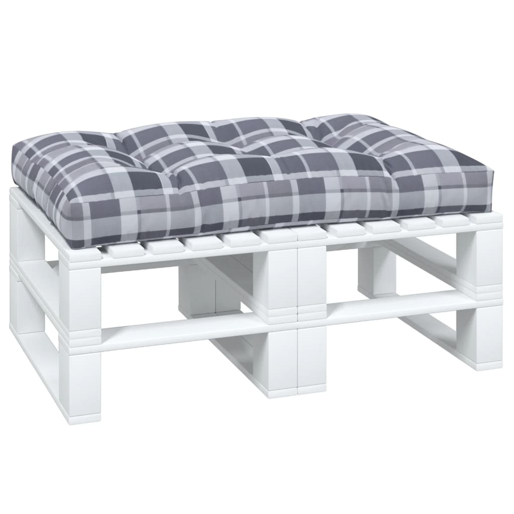 pallehynde 120x80x12 cm stof gråternet