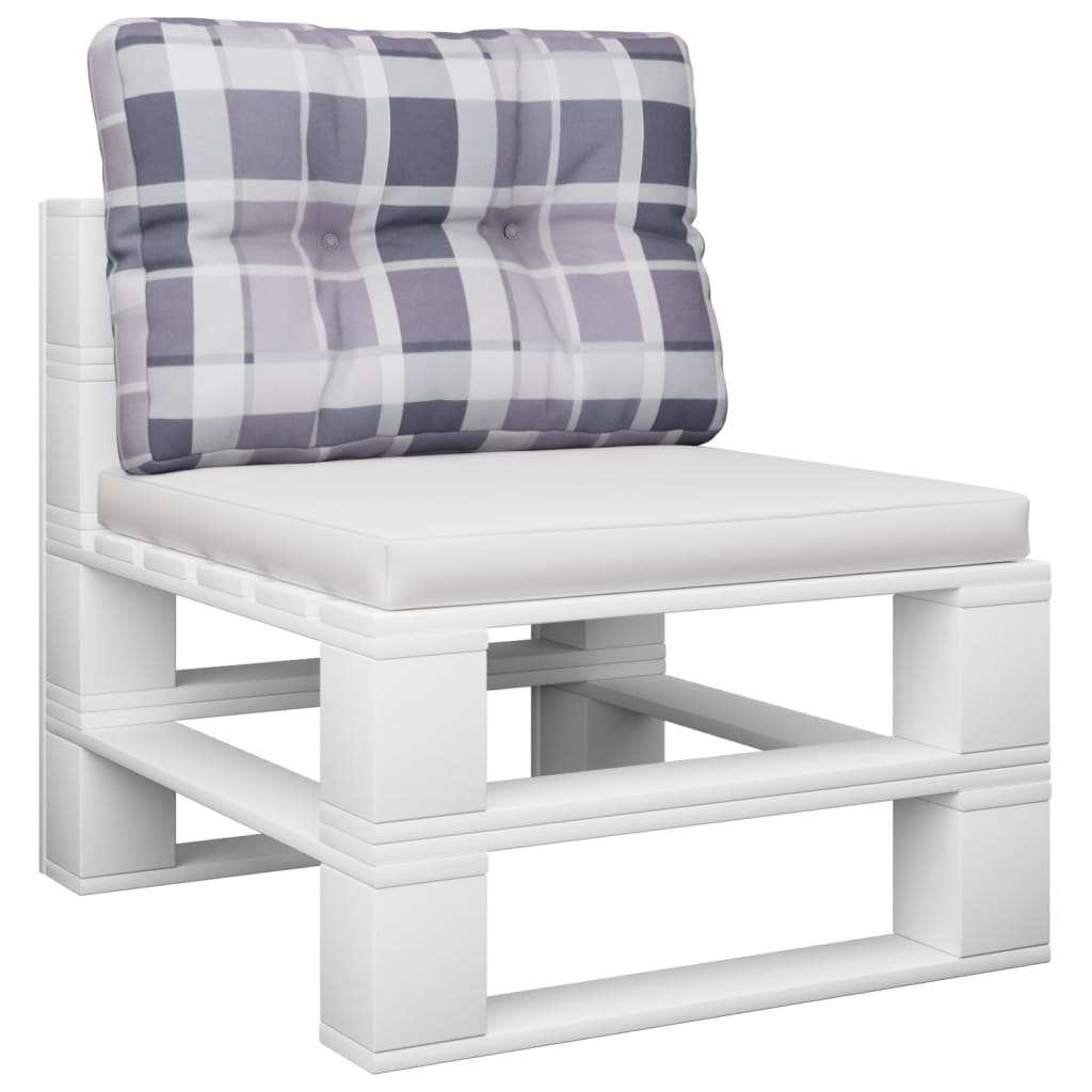 pallehynde 50x40x12 cm stof gråternet