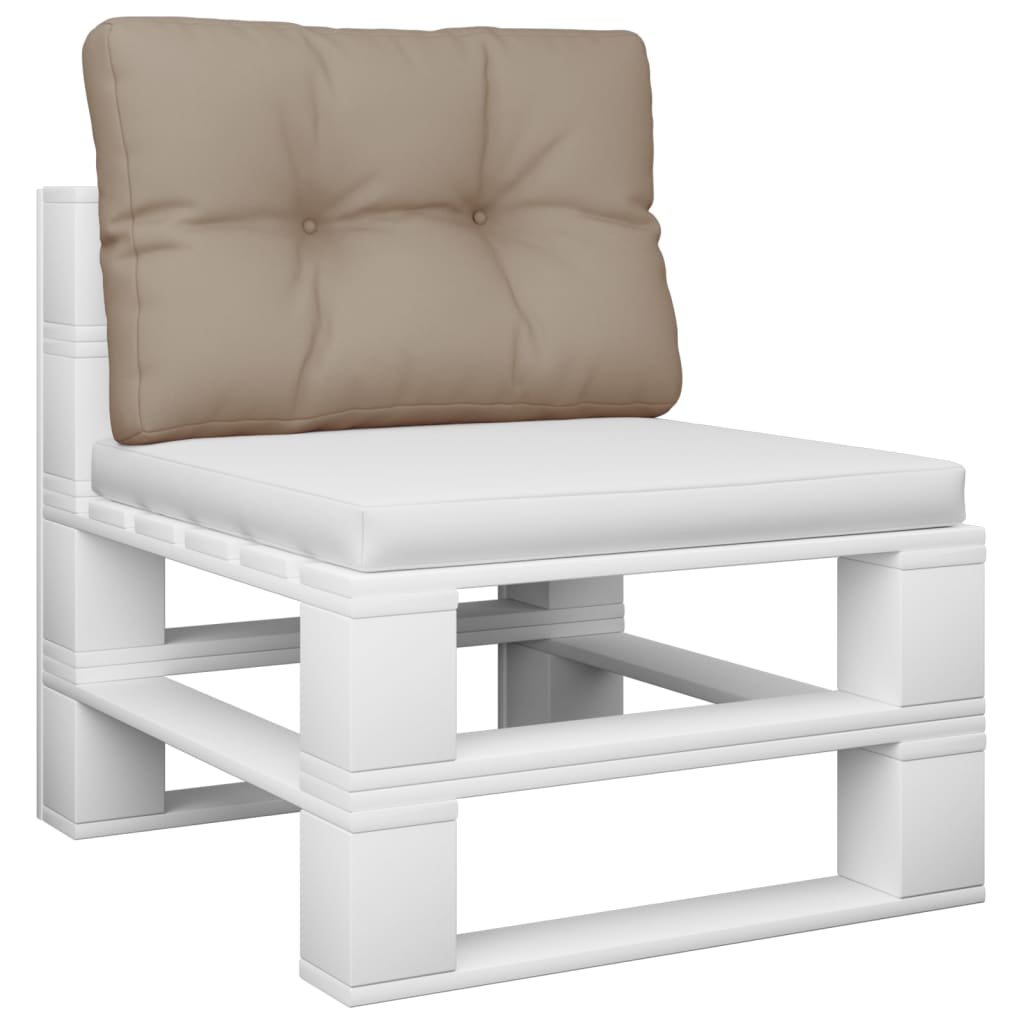 pallehynde 60x40x12 cm stof gråbrun