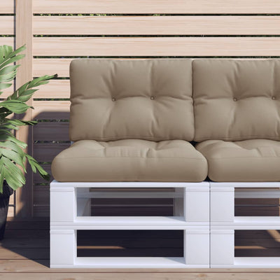 pallehynde 60x40x12 cm stof gråbrun