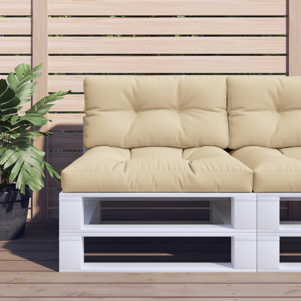 pallehynde 70x40x12 cm stof beige