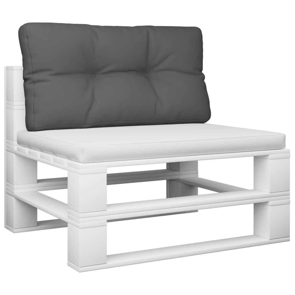 pallehynde 80x40x12 cm stof antracitgrå