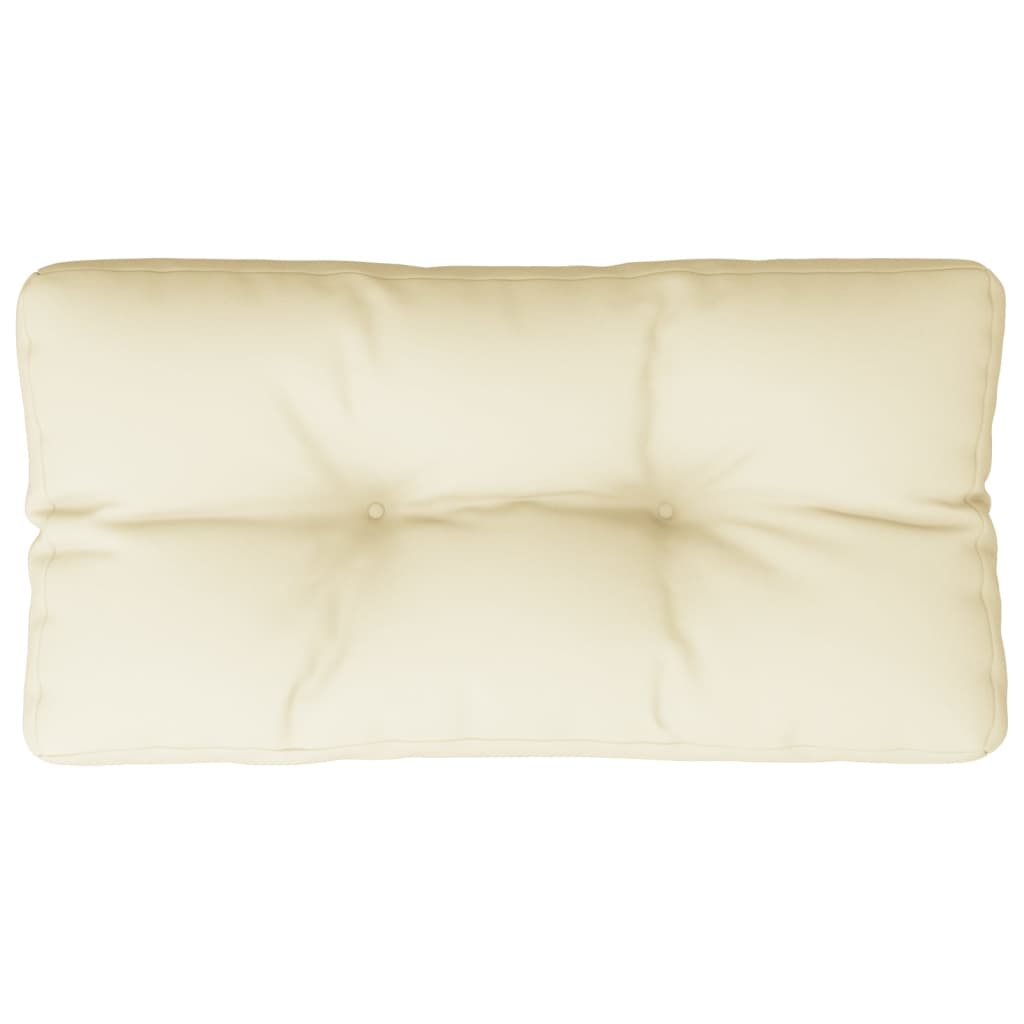 pallehynde 80x40x12 cm stof cremefarvet