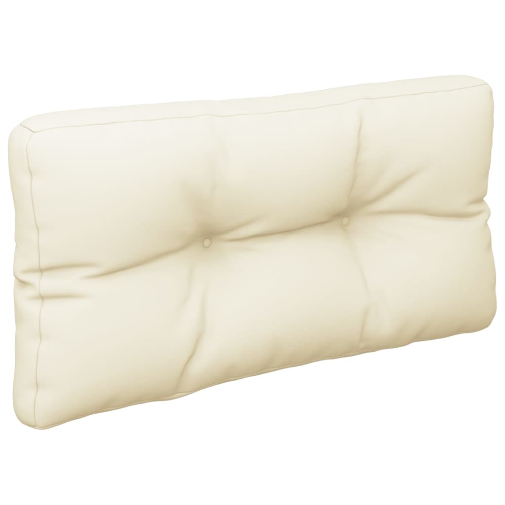 pallehynde 80x40x12 cm stof cremefarvet