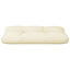 pallehynde 80x40x12 cm stof cremefarvet