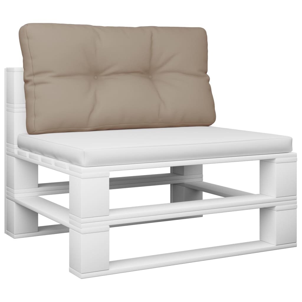 pallehynde 80x40x12 cm stof gråbrun