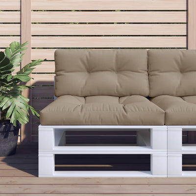 pallehynde 80x40x12 cm stof gråbrun