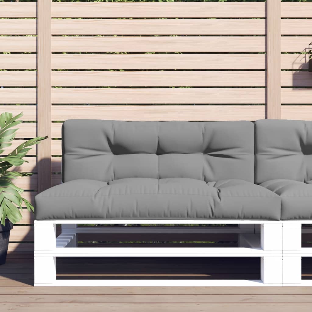 pallehynde 120x40x12 cm stof grå
