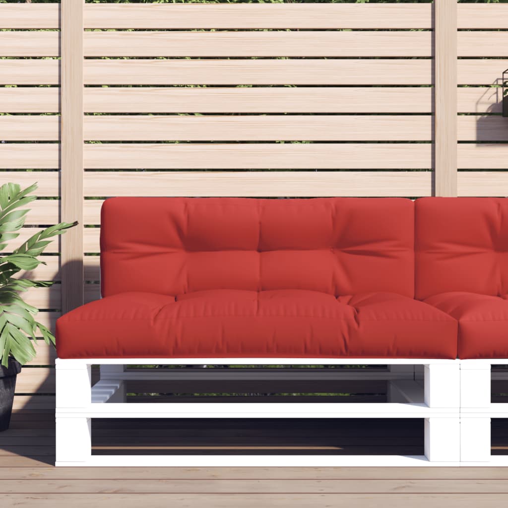 pallehynde 120x40x12 cm stof rød