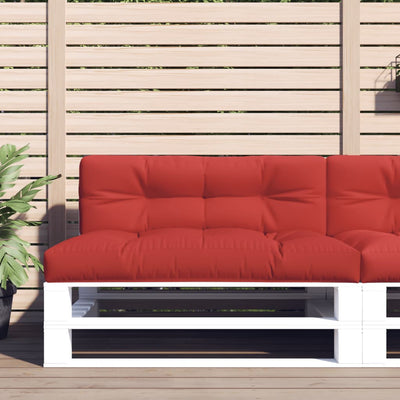 pallehynde 120x40x12 cm stof rød