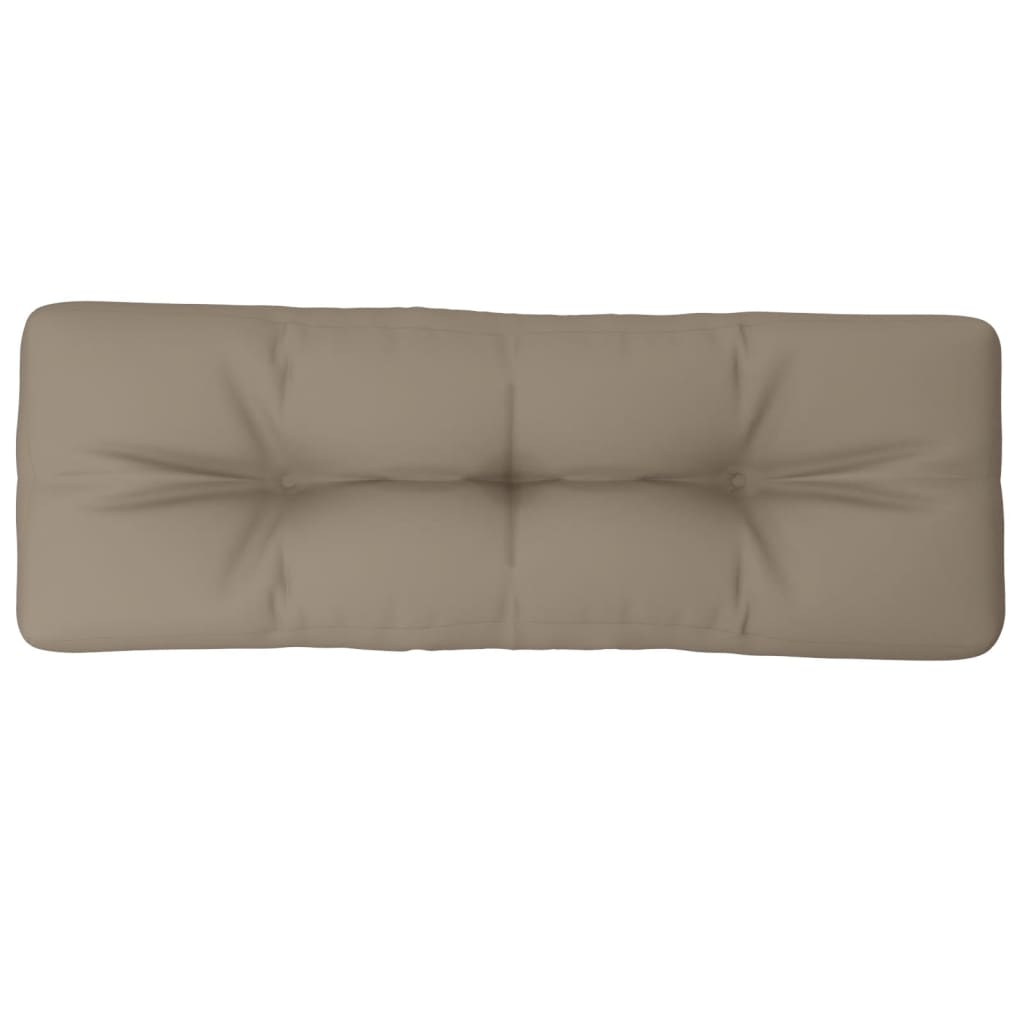 pallehynde 120x40x12 cm stof gråbrun