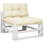 pallehynder 2 stk. stof cremefarvet