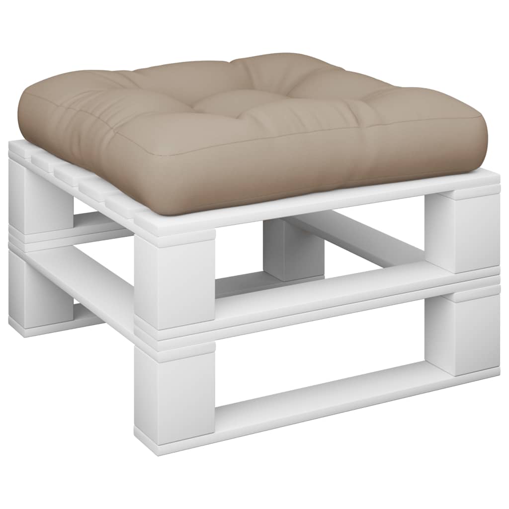 pallehynde 60x61,5x10 cm stof gråbrun