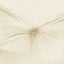pallehynde 58x58x10 cm stof cremefarvet