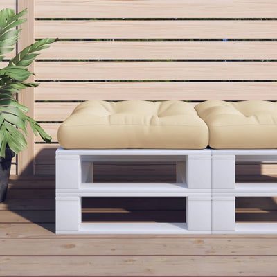 pallehynde 58x58x10 cm stof beige